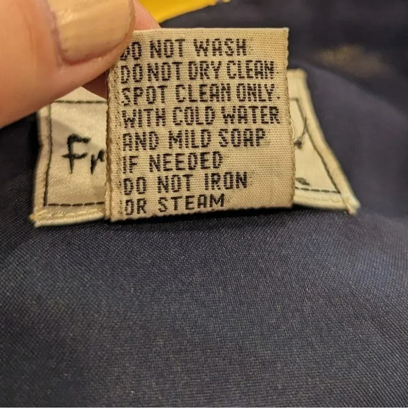 Vintage Frank Usher Blue 100% Silk Hand Beaded Blazer  Jacket Small Grandmacore - Picture 9 of 13